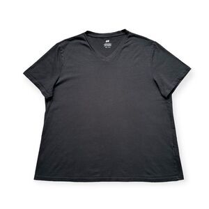 🔃H&M Men’s Black V Neck Short Sleeve Cotton Tee Shirt